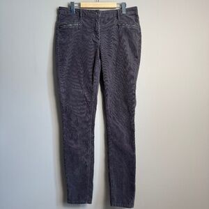 Long Tall Sally Women's Corduroy Pants Gray Size 14 Spring Casual Mid-Rise‎